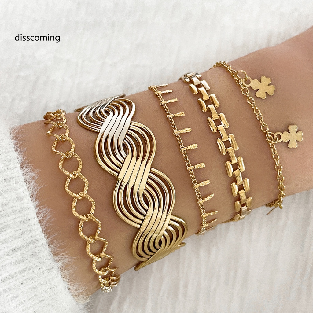 Áo Thun In Hình SL SL SL SL Thời Trang Cá Tính| Bộ Vòng Tay Mở Rộng Bằng Kim Loại