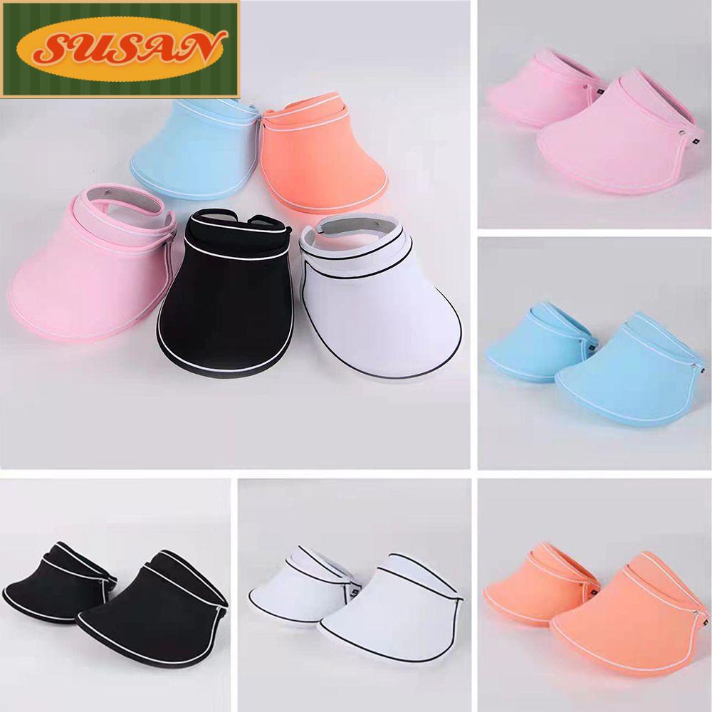 SUSANS Mũ Lưỡi Trai Hở Chóp Chống Tia UV Thời Trang Đi Biển Cho Nữ