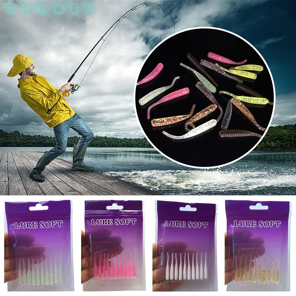 GOGOUP Set 100 Mồi Câu Cá Bằng Silicone Cao Cấp Tiện Lợi Dễ Sử Dụng