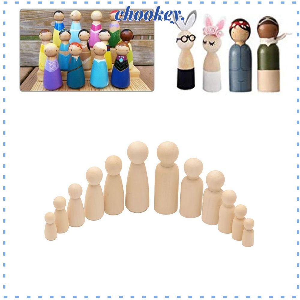 CHOOKEY Búp Bê Gỗ Tự Vẽ Độc Đáo Cho Bé