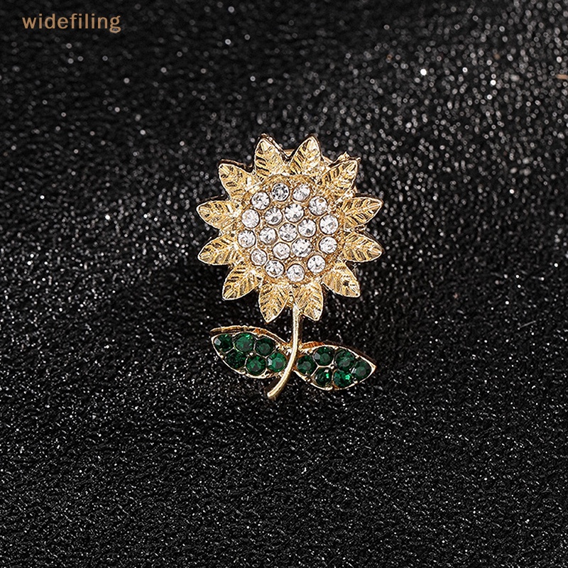 Ghim Cài Áo Hình Hoa Hướng Dương Đính Đá Thời Trang Cho Nữ