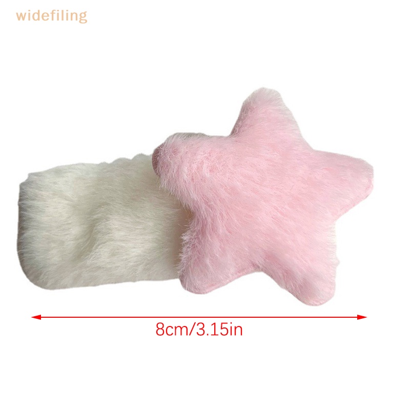 1 Kẹp Tóc Hình Ngôi Sao Phối Lông Dễ Thương Y2k