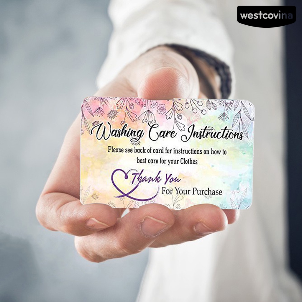 [WSTN] [WSTN]✎Set 50 Thẻ Giặt Đồ Mini Chăm Sóc Quần Áo