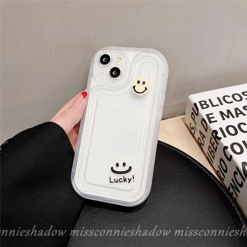 Ốp Điện Thoại Tpu Mềm Trong Suốt Họa Tiết Mặt Cười 3D Cho IPhone11 XR 7 8 Plus 12 13 14 Pro MAX 7plus X XS MAX SE 2020