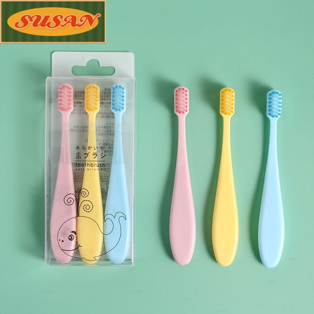 SUSANS Set 9 Bàn Chải Đánh Răng Bằng Nhựa Mềm 13cm Cho Bé 2-12 Tuổi