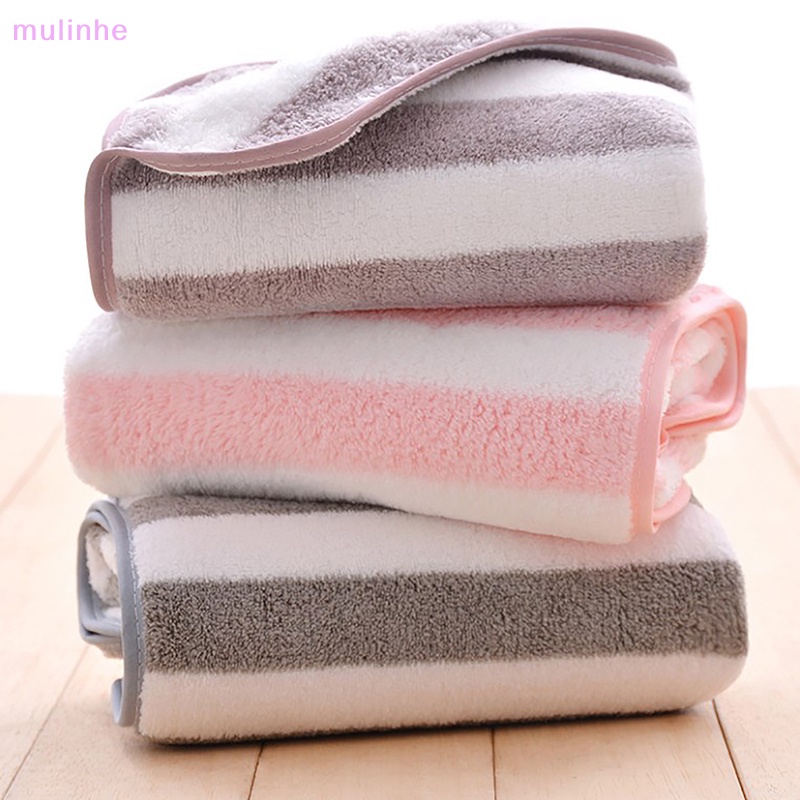 Khăn Lông Cừu San Hô Dày Dặn Siêu Thấm Hút Giúp Tóc Khô Nhanh