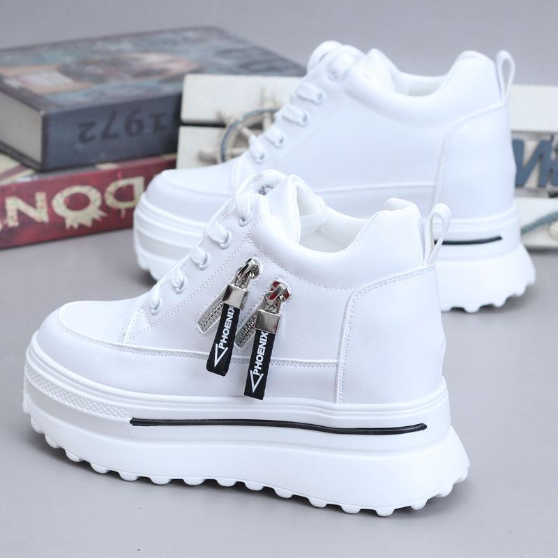 Giày Sneaker muffin Đế Dày Có Khóa Kéo Bên Trong Dễ Phối Đồ Cho Nữ 2023