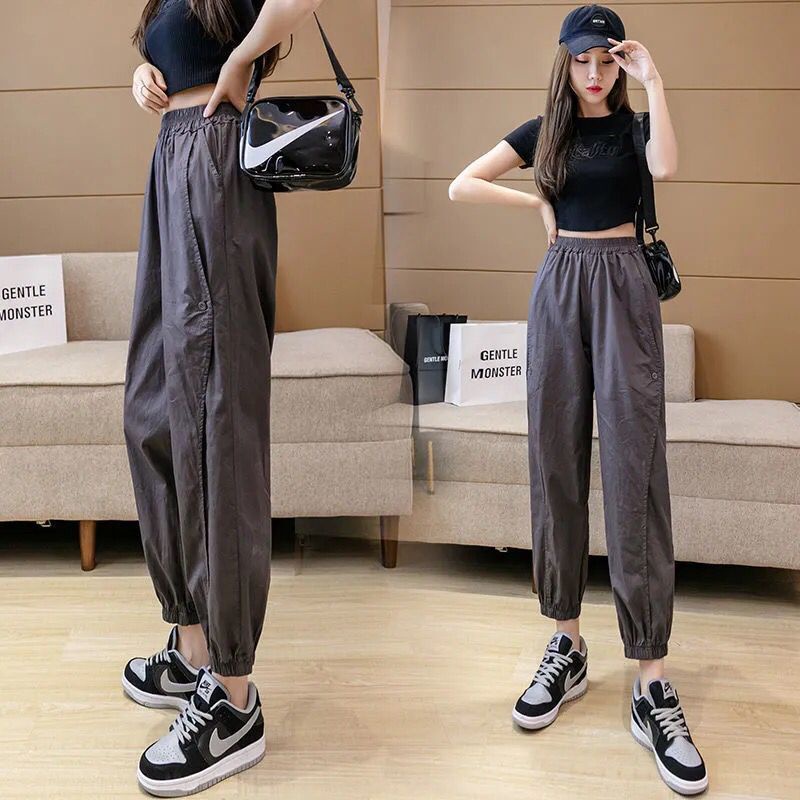 Quần Yếm Dài Đến Mắt Cá Chân Dáng Rộng Thời Trang Mùa Hè Cho Nữ