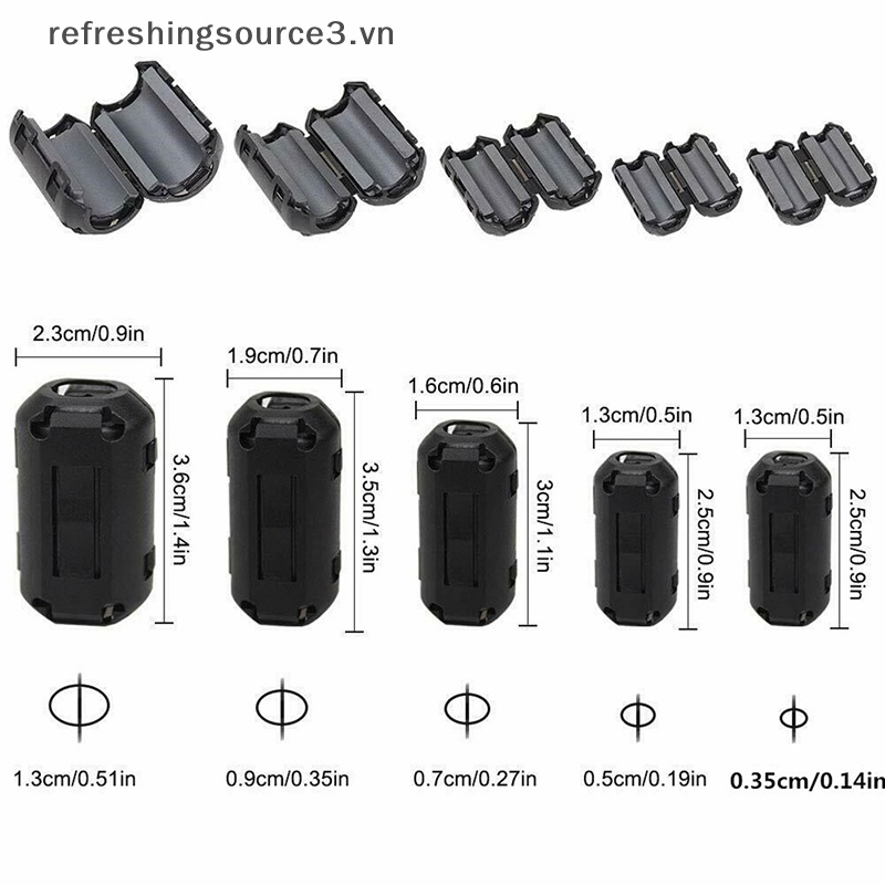 Vòng Kẹp Dây Cáp Hạt Lọc Tiếng Ồn 3} Refreshre3} 20 / 20Momdi RFI / Refresh3 {REFRE3} Kẹp / Làm Vòng Ferrite / RFI / Xâu Hạt