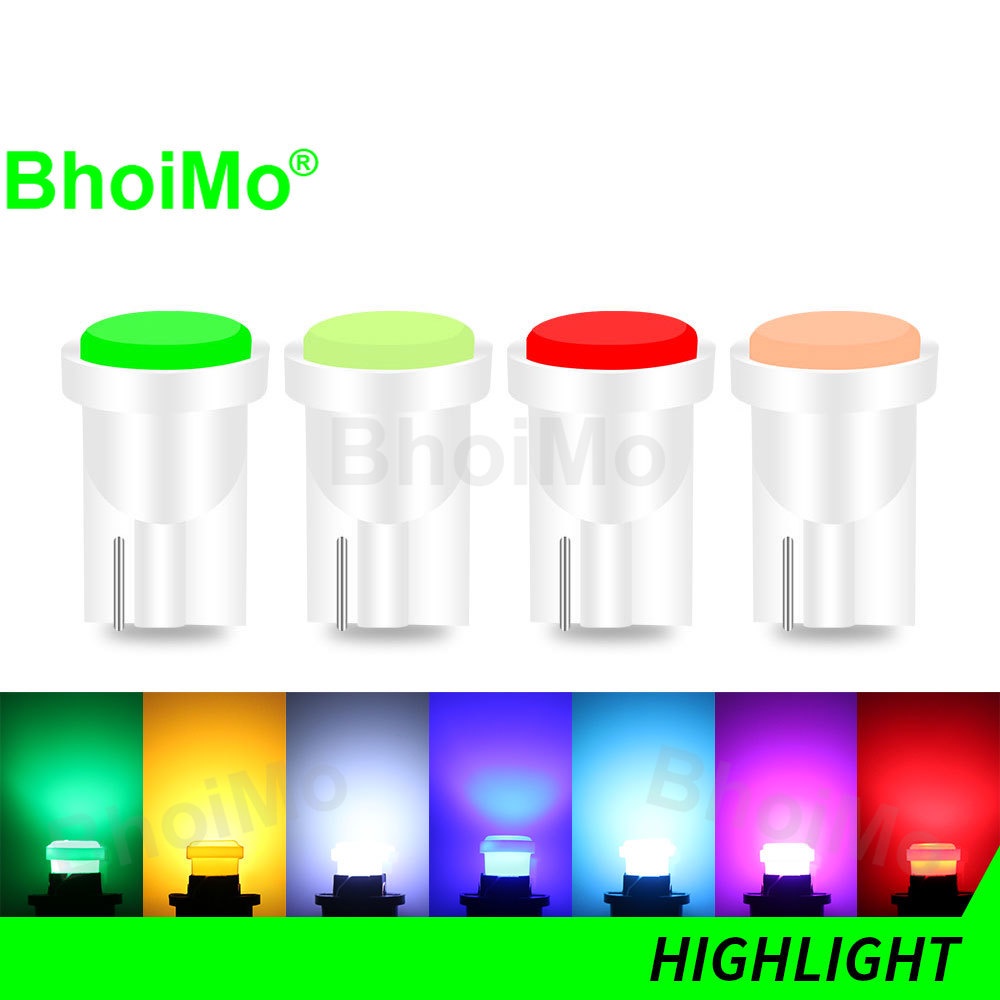 Bóng Đèn led COB T10 W5W DC12V Ánh Sáng Vàng Chuyên Dụng Cho Xe Hơi / Xe Máy