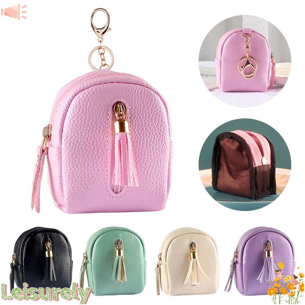 LEILY Túi Đựng Tai Nghe, Thẻ Có Núm Tua Cho Nữ