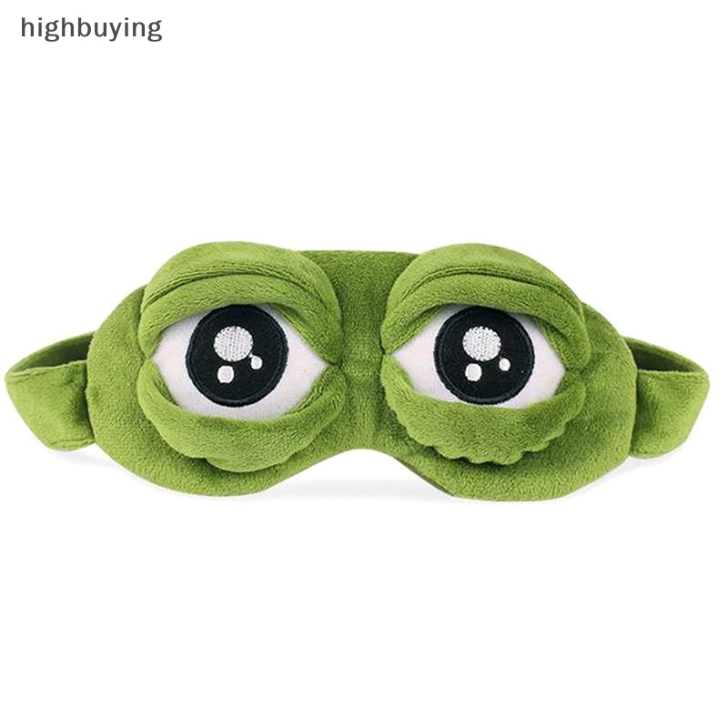 Miếng Bịt Mắt Ngủ Hình Chú Ếch 3d Giúp Thư Giãn Khi Đi Du Lịch
