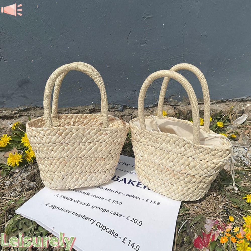 LEILY Túi Xách Đan Cói Thời Trang Du Lịch Cho Nữ