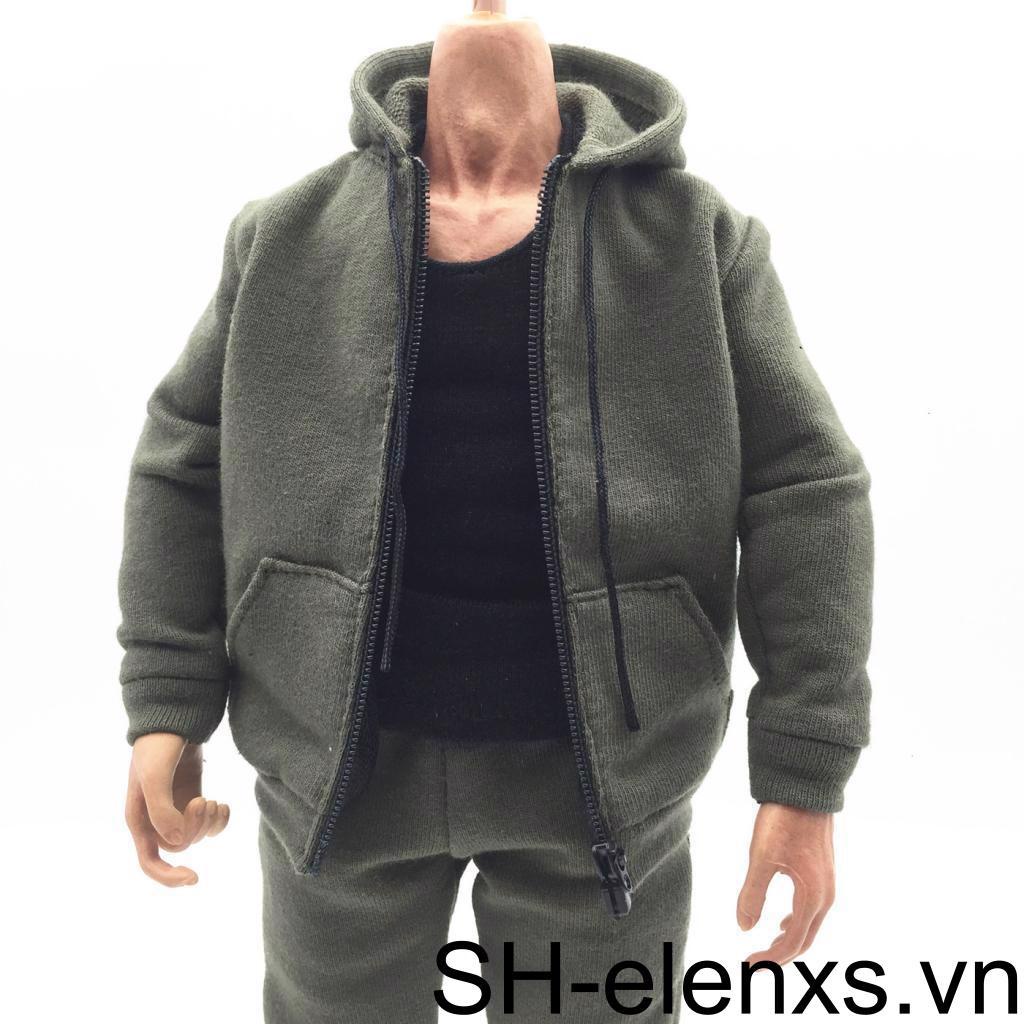 Bộ Quần Áo Hooddie Cho Búp Bê Nam Tỉ Lệ 1 / 6