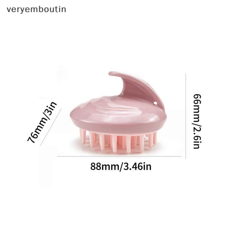 Bàn Chải Massage Da Đầu Cầm Tay Hình Tròn Tiện Lợi