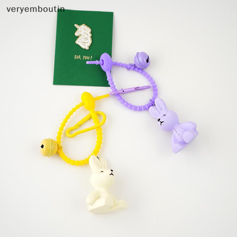 Móc Khóa Hình Thỏ Hoạt Hình Dễ Thương Sáng Tạo