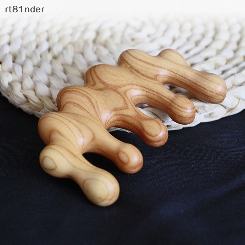 1 Lược Chải Tóc Mát Xa Da Đầu Bằng Gỗ Gụ Năm Răng Thưa Chống Tĩnh Điện