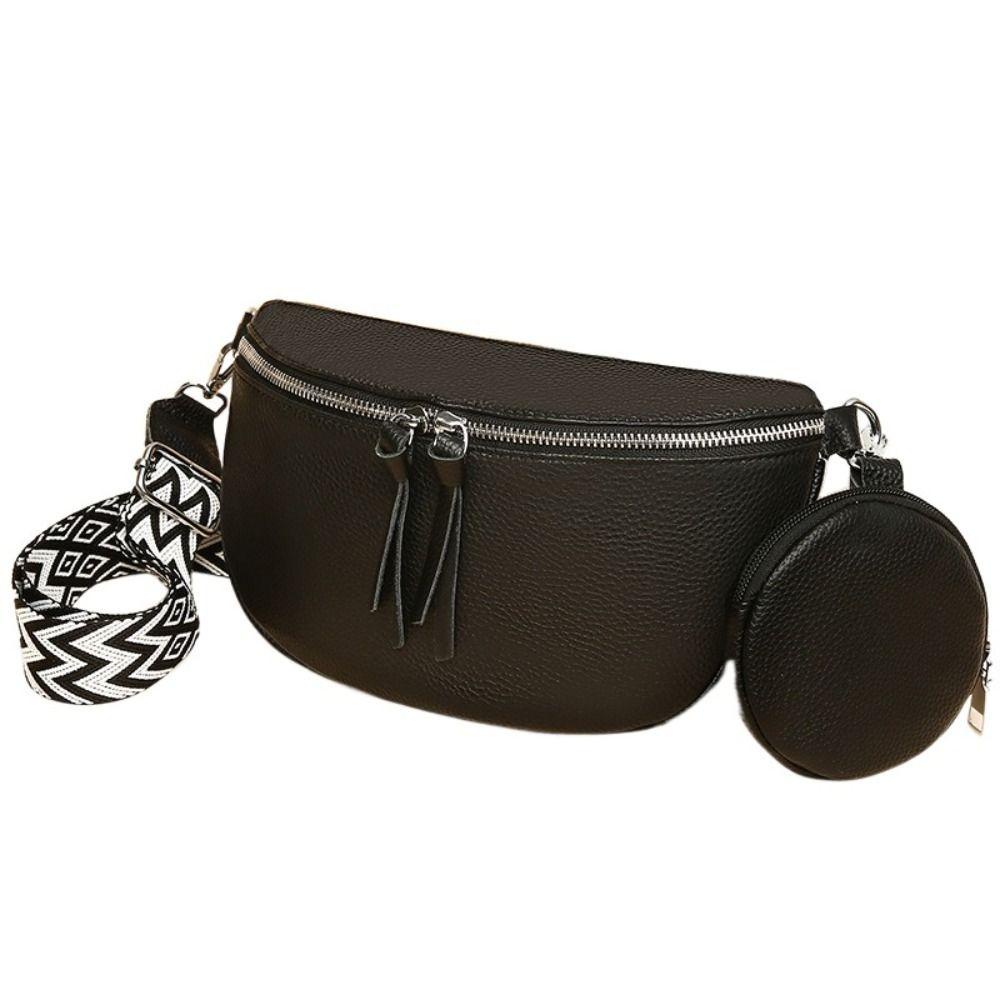 LEISURE Túi Đeo Hông Bằng Da Phong Cách Thể Thao Thời Trang Cho Nam Và Nữ