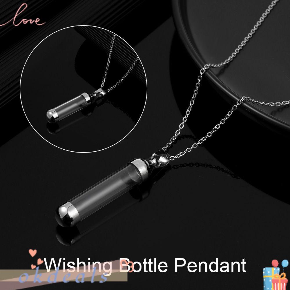 OKDEALS Vòng cổ Mặt Kính Có Nắp Vặn Dành Cho May Mắn