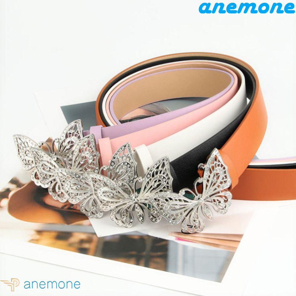 ANEMONE Thắt Lưng Khóa Kim Loại Hình Bướm Thời Trang Cho Nữ