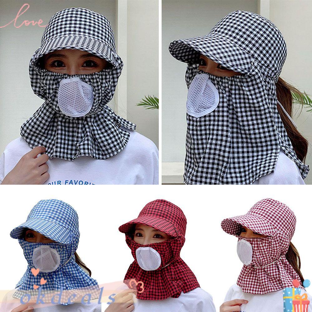 OKDEALS Mũ Chống Nắng Kèm Tấm Che Mặt Và Cổ Chống Tia UV Thời Trang Mùa Hè