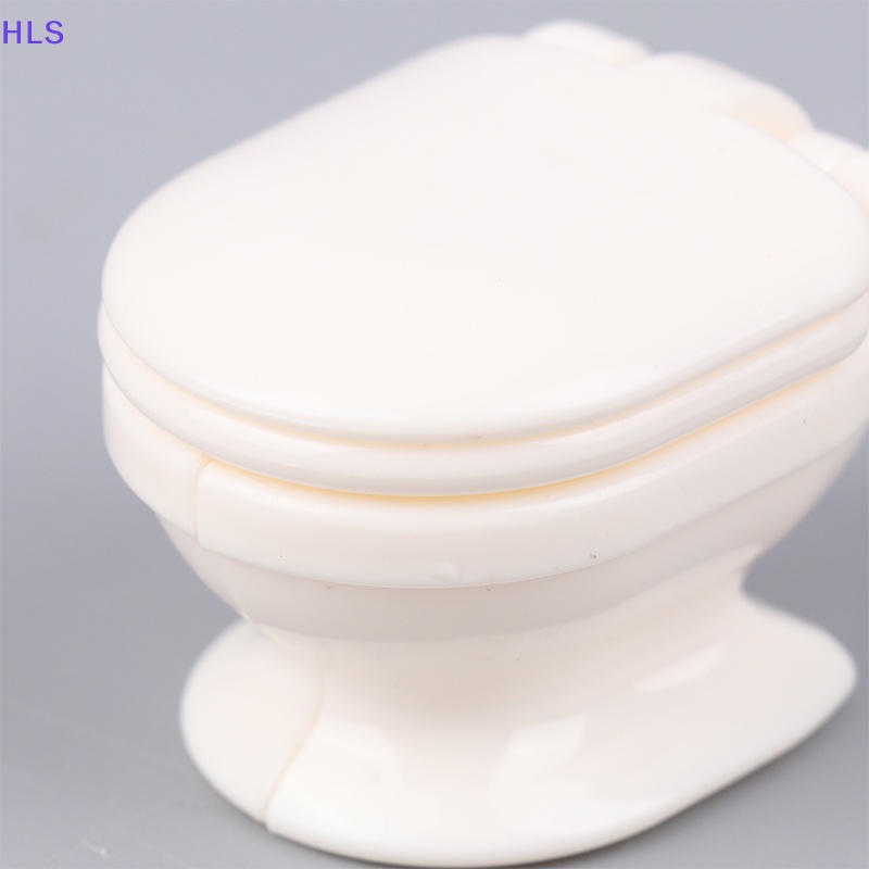 Mô Hình Toilet Màu Trắng Phong Cách Vintage Trang Trí Nhà Búp Bê Tỉ Lệ 1: 12