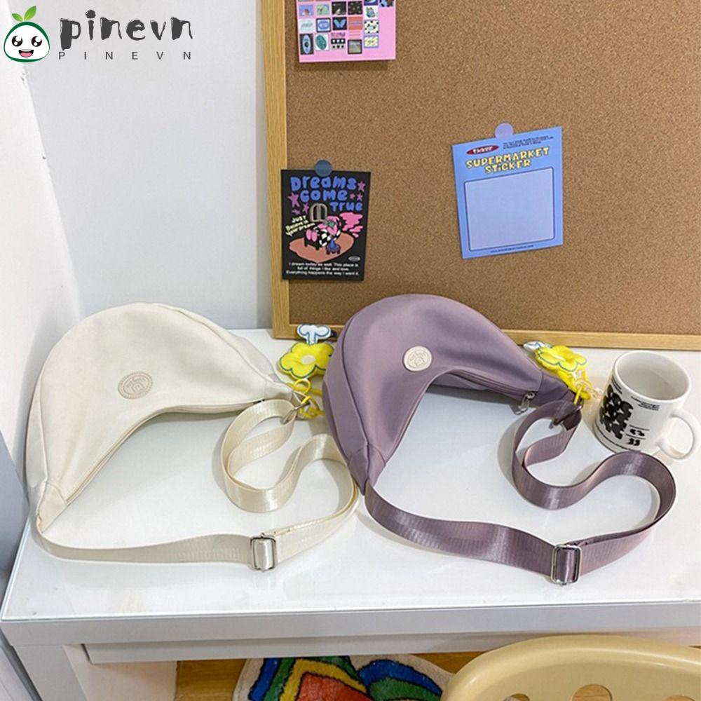 PINEVN Túi Xách Đeo Vai Cỡ Lớn Có Khóa Kéo Thời Trang Cho Nữ