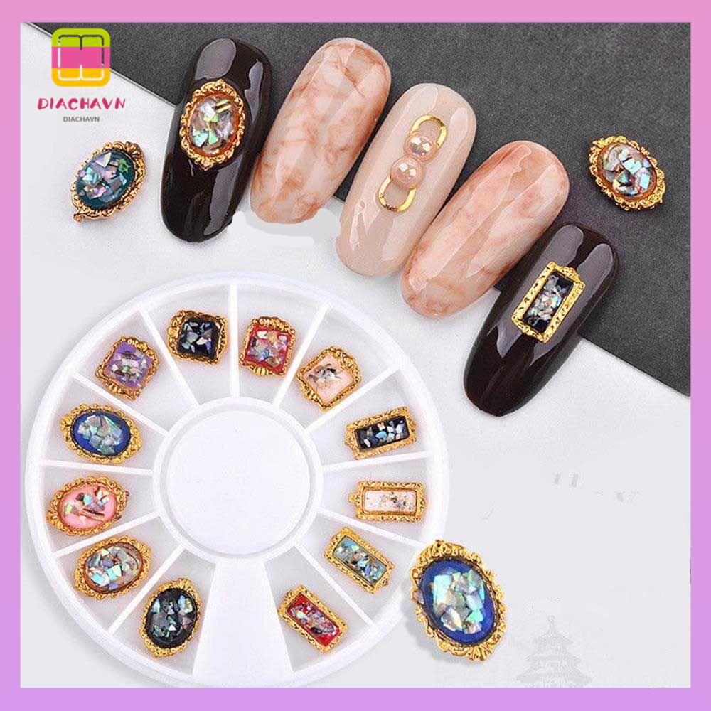 DIACHAVN Bộ HạT ĐíNh Trang Trí MóNg 3D