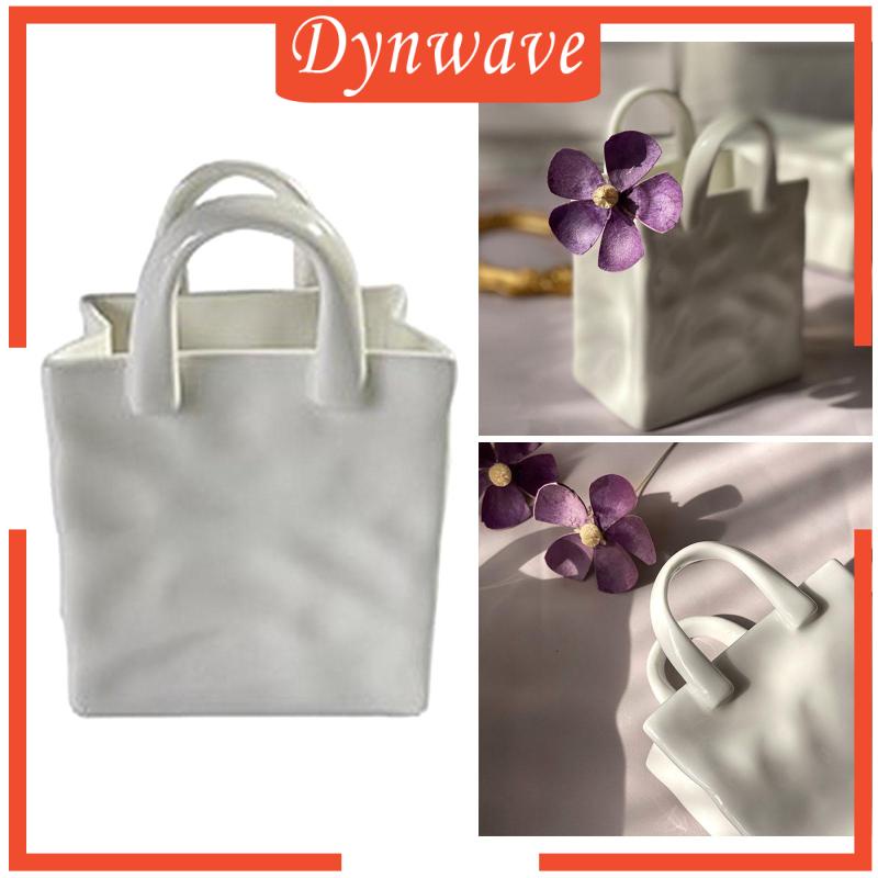 Chậu Hoa Sứ Hình Túi Xách Dùng Trang Trí Phòng Ngủ