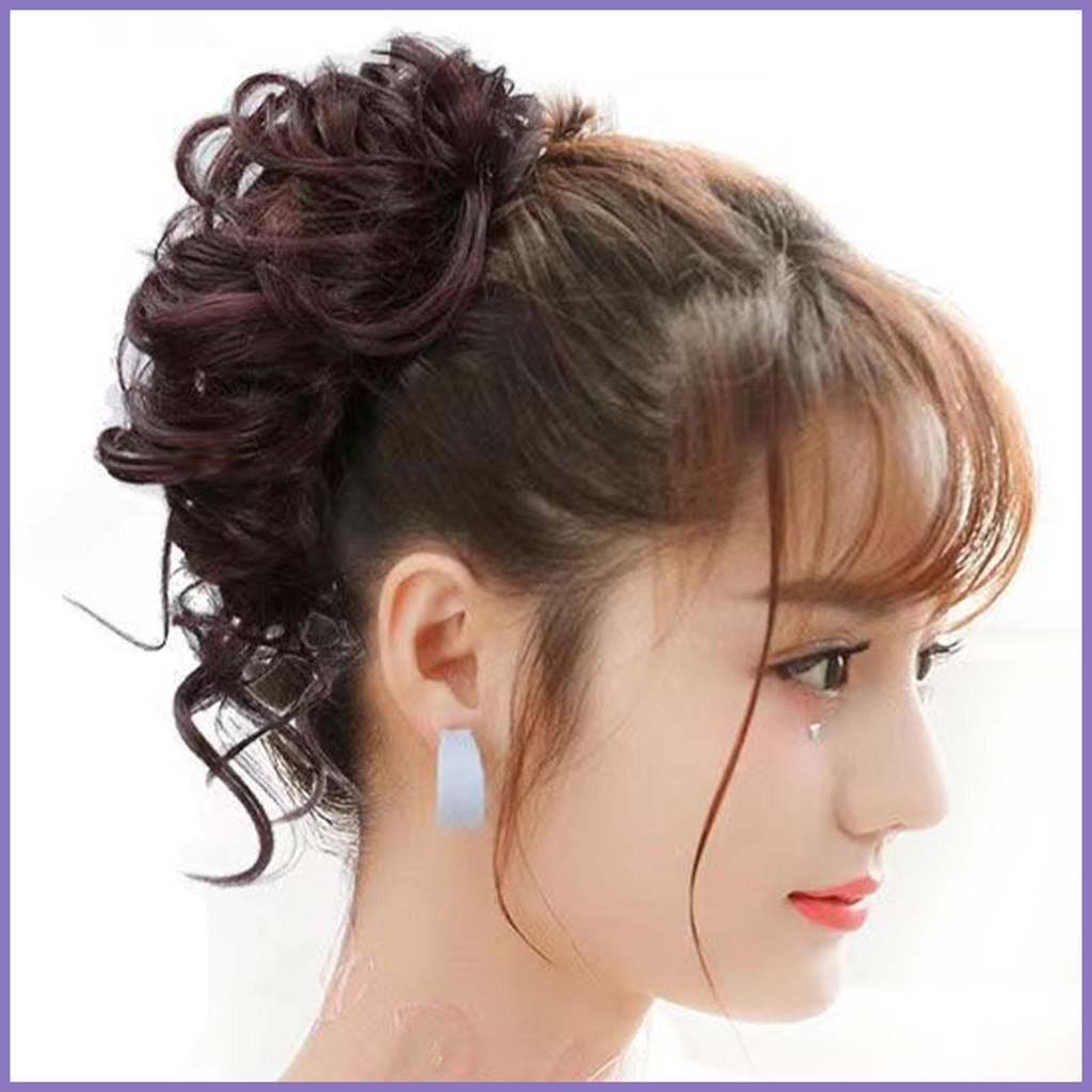 Búi Tóc Giả Xoăn Dày Có Thể Giặt Cho Nữ Dự Tiệc nota2vn