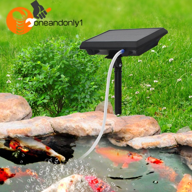 Máy Bơm Oxy Cho Bể Cá Dùng Năng Lượng Mặt Trời Có Thể Sạc Lại Tiện Dụng