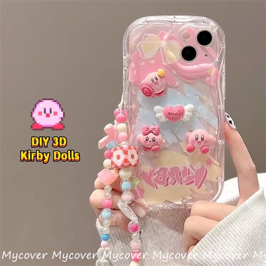 Ốp Điện Thoại Silicon Mềm Chống Sốc Hình Búp Bê Kirby 3D Cho iPhone 11 12 13 14 Pro Max X Xr Xs 8 7 6 Plus SE 2020