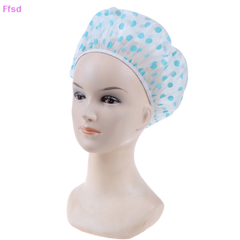 {Ffsd} Mũ Tắm Bằng Nhựa Chống Thấm Nước Tái Sử Dụng Được Chăm Sóc Tóc * Bán