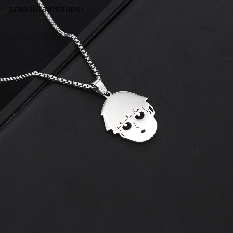 Vòng cổ Thép Titan 100 Mặt Hình Mob Psycho Dễ Thương Cho Cặp Đôi