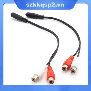 Cáp Chuyển Đổi Âm Thanh 3.5 y 3.5mm female Sang 2 rca female Sang vnk2