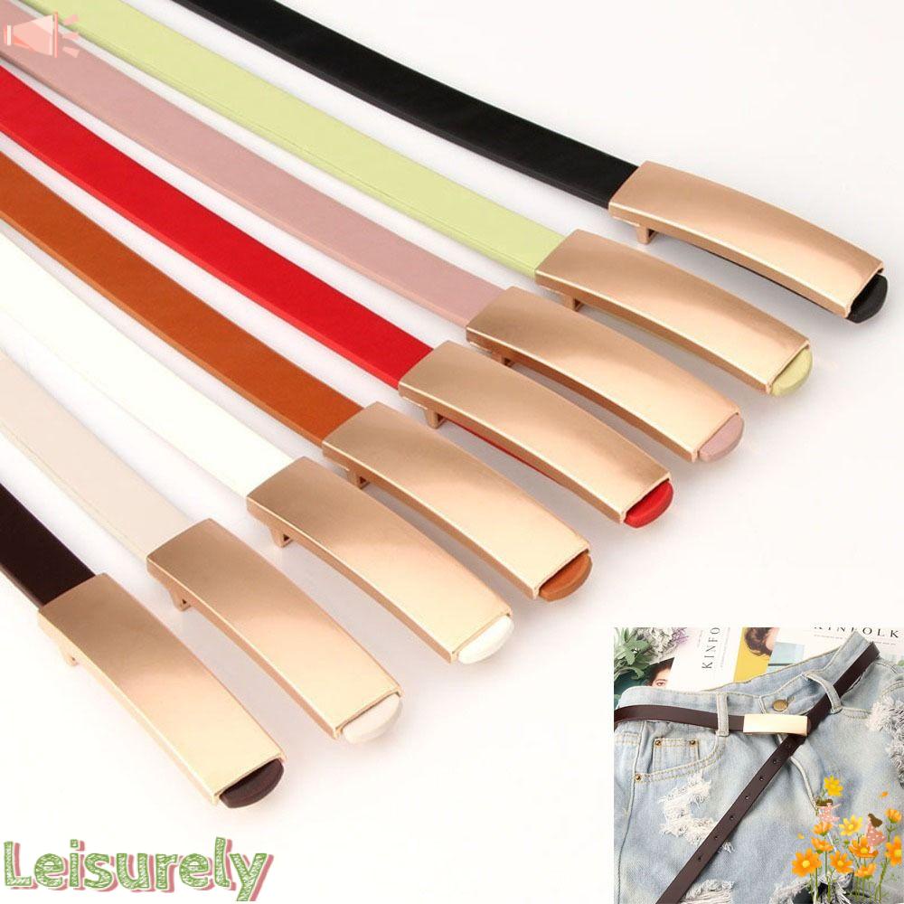 LEILY Thắt Lưng Nữ Khóa Kim Loại Thời Trang