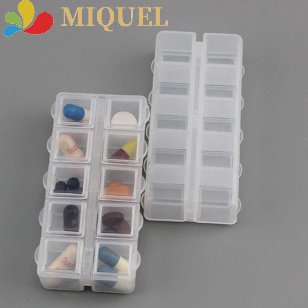 MIQUEL Hộp Nhựa Trong Suốt Hình Chữ Nhật Đựng Dụng Cụ May Vá Tiện Lợi