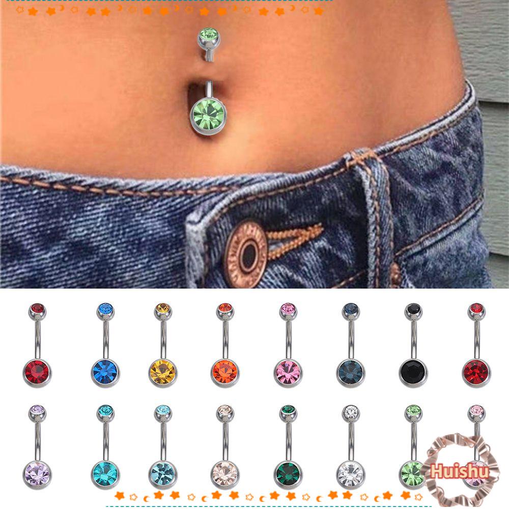 HS Khuyên RốN ĐíNh Đá NhiềU MàU ThờI Trang