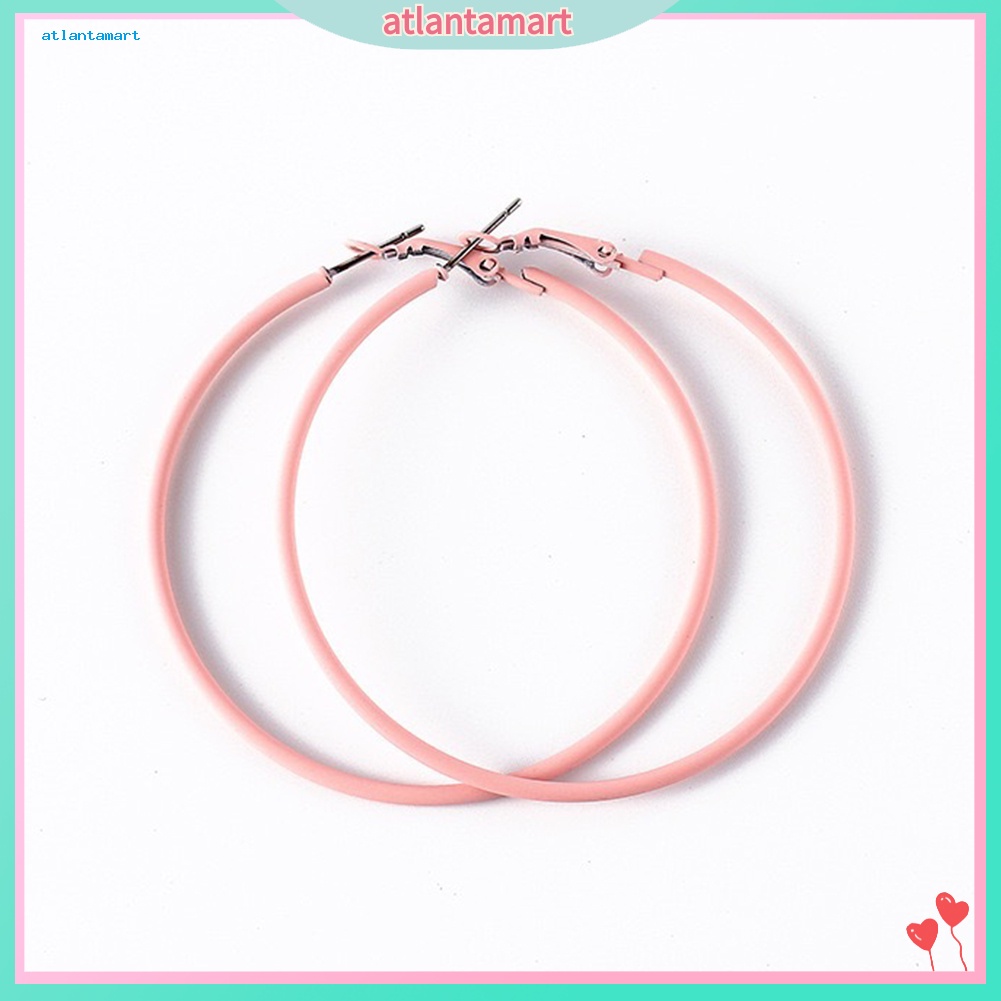 Túi Đựng Đồ Dùng Cao Cấp Tiện Dụng| Khuyên Tai Tròn Lớn Màu Sắc Ngọt Ngào Sáng Tạo Cho Nữ