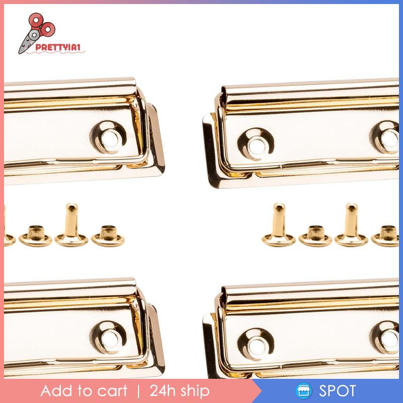 Set 6 Kẹp Cố Định Tấm Bảng Kẹp Bằng Kim Loại Chịu Tải Nặng Cho Trường Học / Văn Phòng