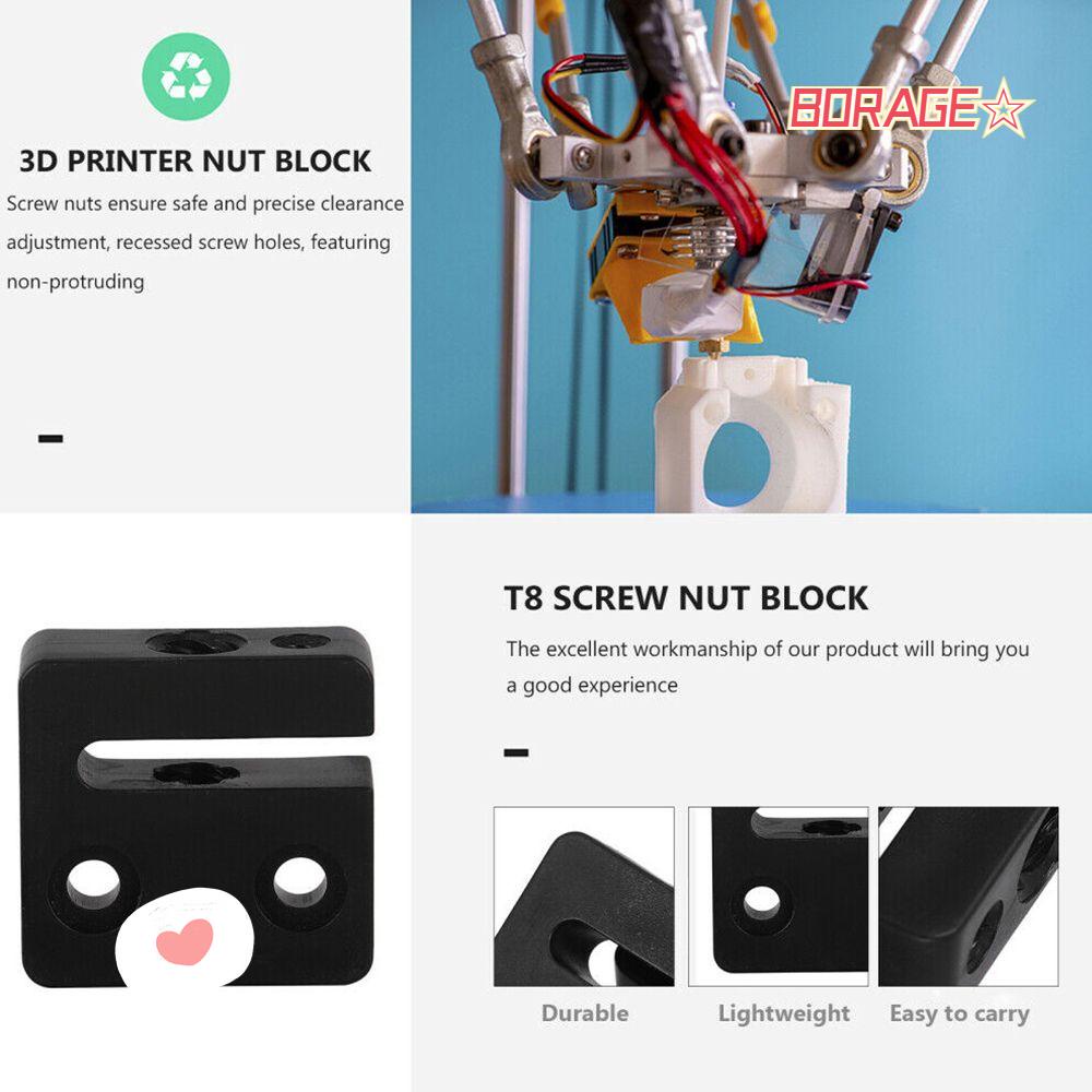 BORAG Set 6 Đai Ốc T8 Phụ Kiện Máy In 3D