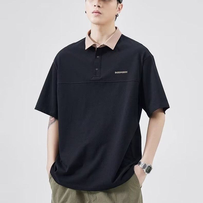 Áo Thun polo Mỏng Tay Lỡ Dáng Rộng Thời Trang Xuân Hè Cho Nam