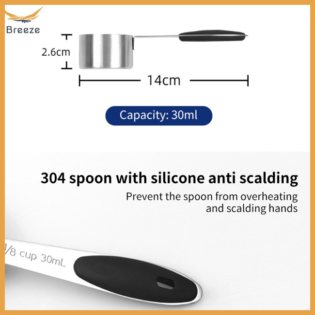 Hộp Đựng Cà Phê Kín Khí Với Van Một Chiều Co2 Bằng Thép Không Gỉ Kèm Thước Đo