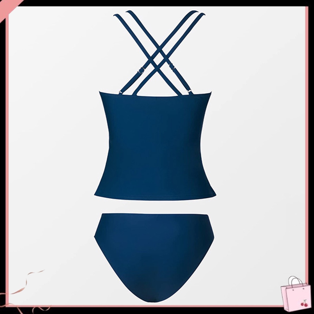 Bộ Đồ Bơi Hai Mảnh Cổ Chữ V Dây Chéo Lưng Gợi Cảm Cho Nữ