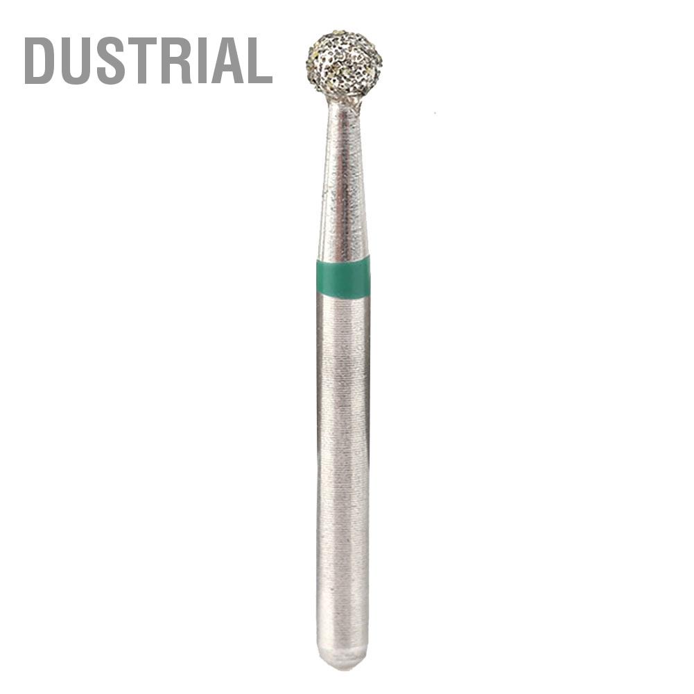 Dustrial 10 cái Nha khoa Thép không gỉ Tay cầm tròn 1.6mm Mũi khoan kim cương nha