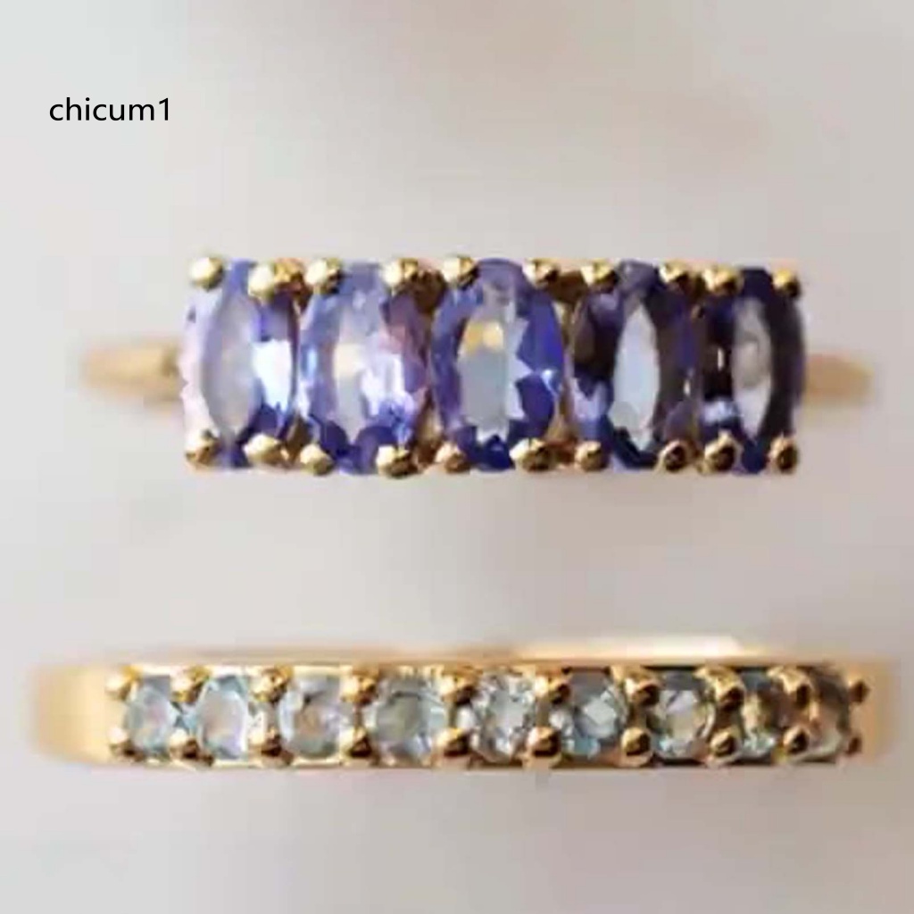 Set 3 Nhẫn Hợp Kim Bắt Mắt Sáng Tạo Thời Trang Cho Nữ