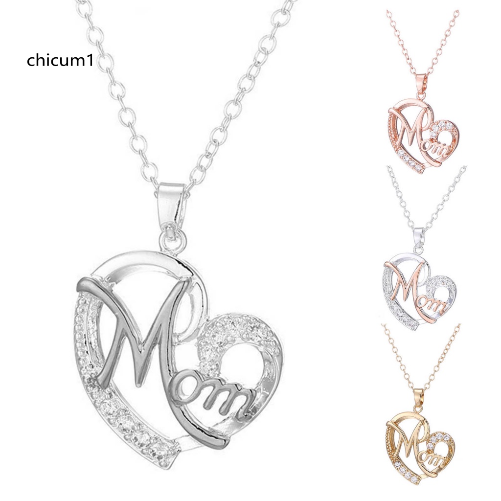 Vòng cổ Hợp Kim Mặt Trái Tim Đính Đá Sang Trọng