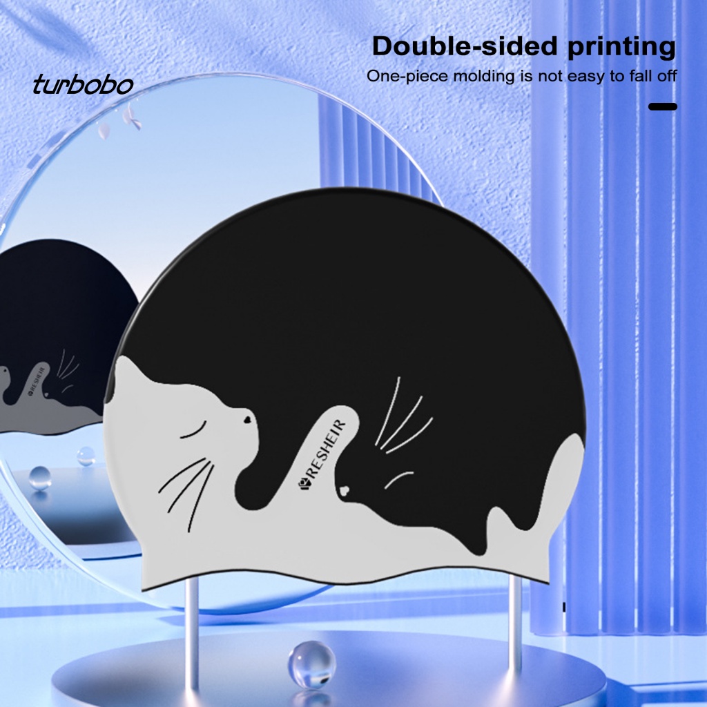 Mũ Bơi Silicon Chống Thấm Nước Họa Tiết Hoạt Hình Bảo Vệ Tai Cho Bé