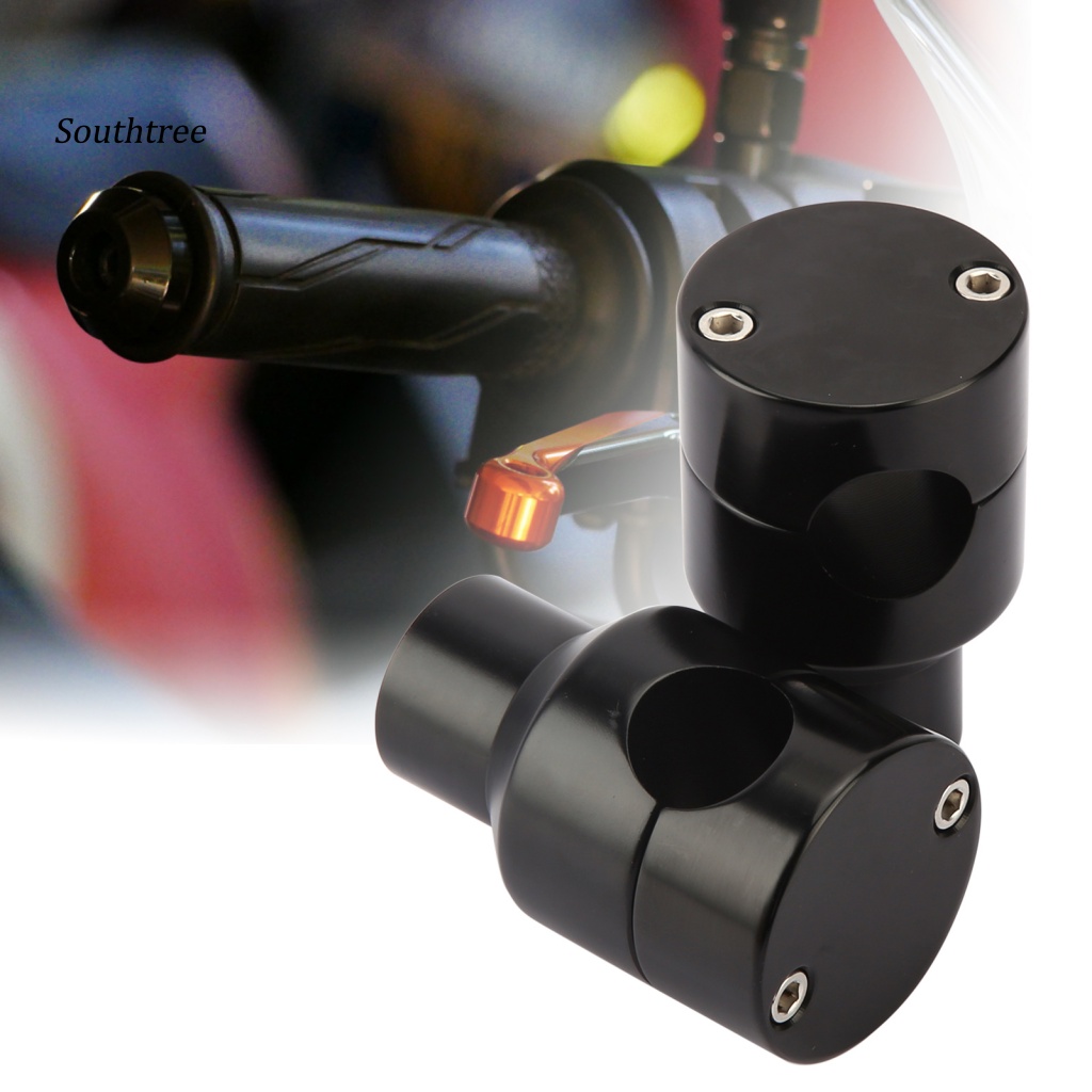 Bộ 2 Kẹp Cố Định Tay Lái Xe Máy Màu Đen Chống Oxy Hóa Kích Thước Nhỏ Gọn 25mm