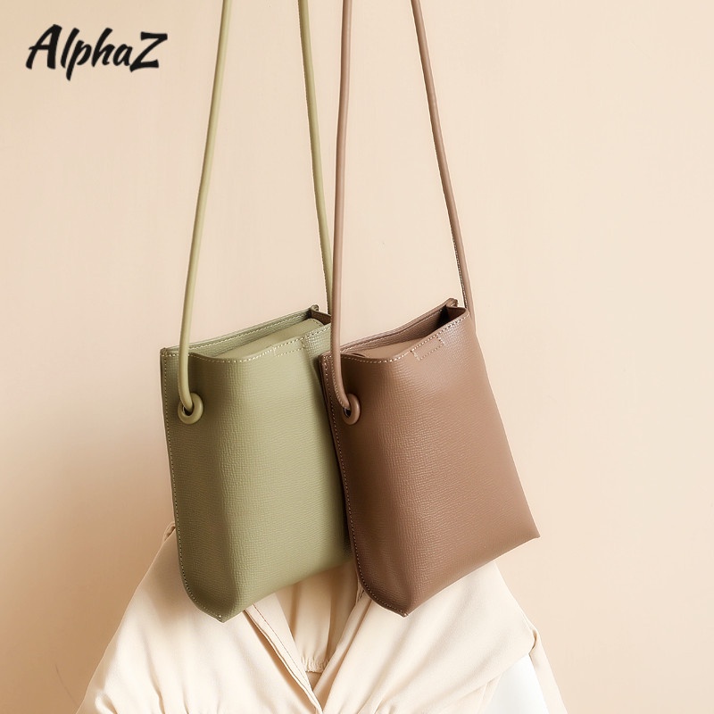 Alphaz Túi Đeo Chéo Đựng Điện Thoại Thiết Kế Đơn Giản Thời Trang Hàn Quốc